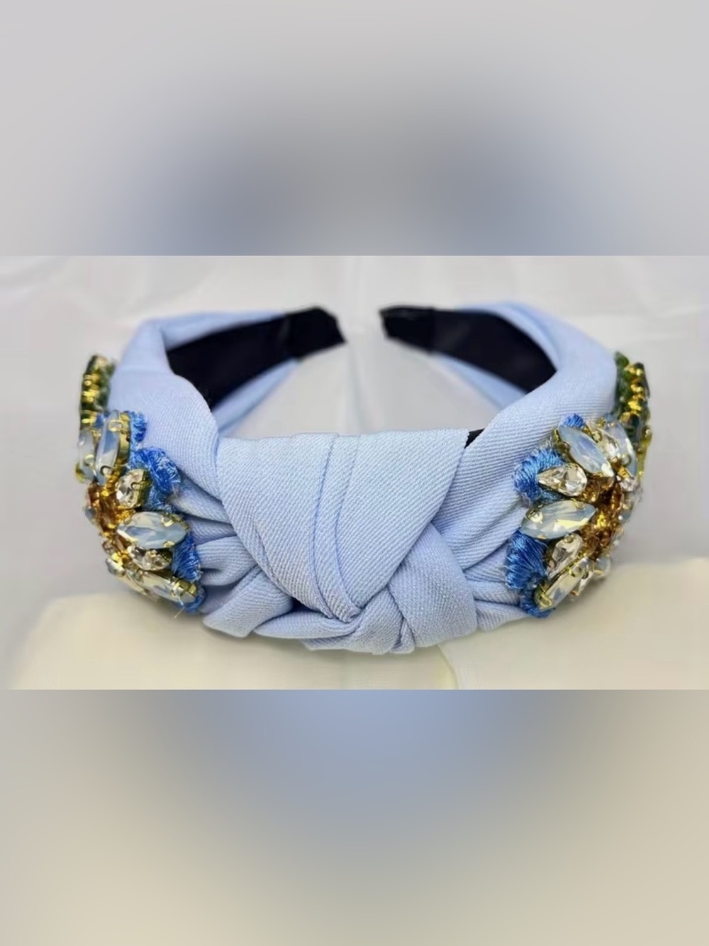 Embellished Pink Floral Jewel Headband